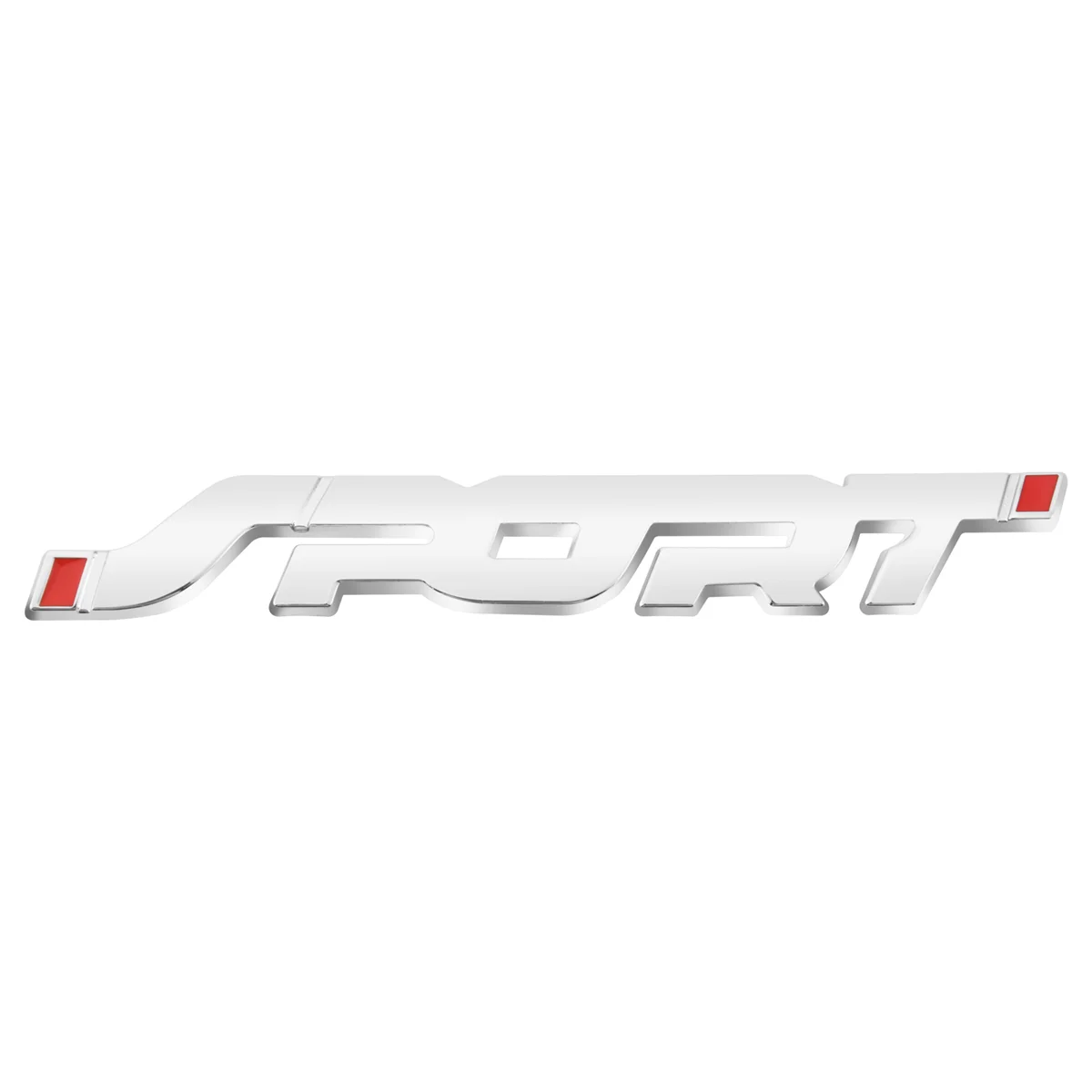 

SPORT Logo Emblem Car Trunk Fender Badge 3D Sticker Metal Decal Accessory Silver