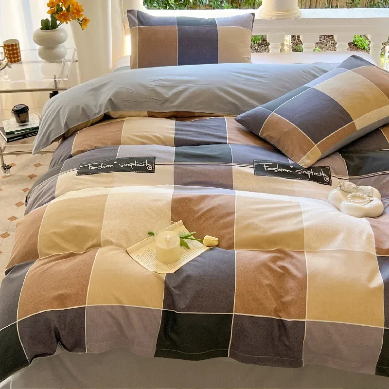 Kawaii Bear Printed Bed Set Floral Duvet Cover Pillowcase Bedding Set Cute Dinosaur Bed Linen Sheet Quilt Full Queen King Size