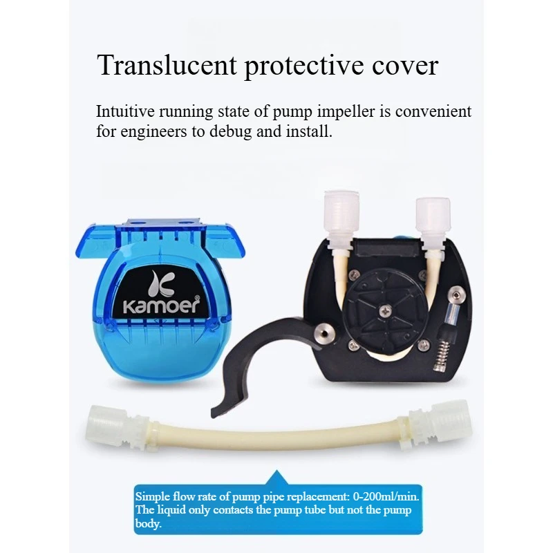 Small Peristaltic Pump 12v High-precision Stepping Motor Pulse Acquisition Confucianism Quantitative Pump.