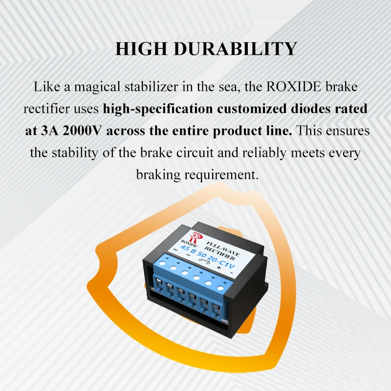 Rectifier 45B5020-C1V, Motor Brake Rectifier (AC220V/380V), Motor Rectifier Power Supply