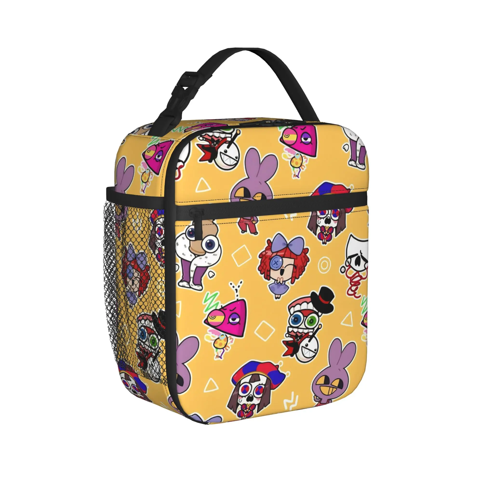 Cartoon Digitals Circus Thermal Insulated Lunch Bags for Work  Portable Food Bag Container Thermal Cooler Lunch Box