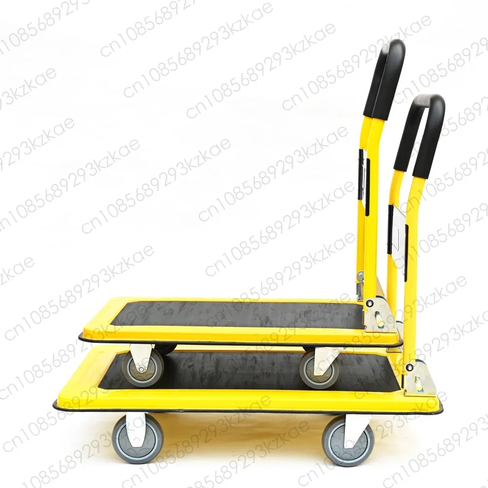 For Loading and Storage Trolley Platform 150KG 200KG 300kg Foldable Flat Steel Platform Trolley