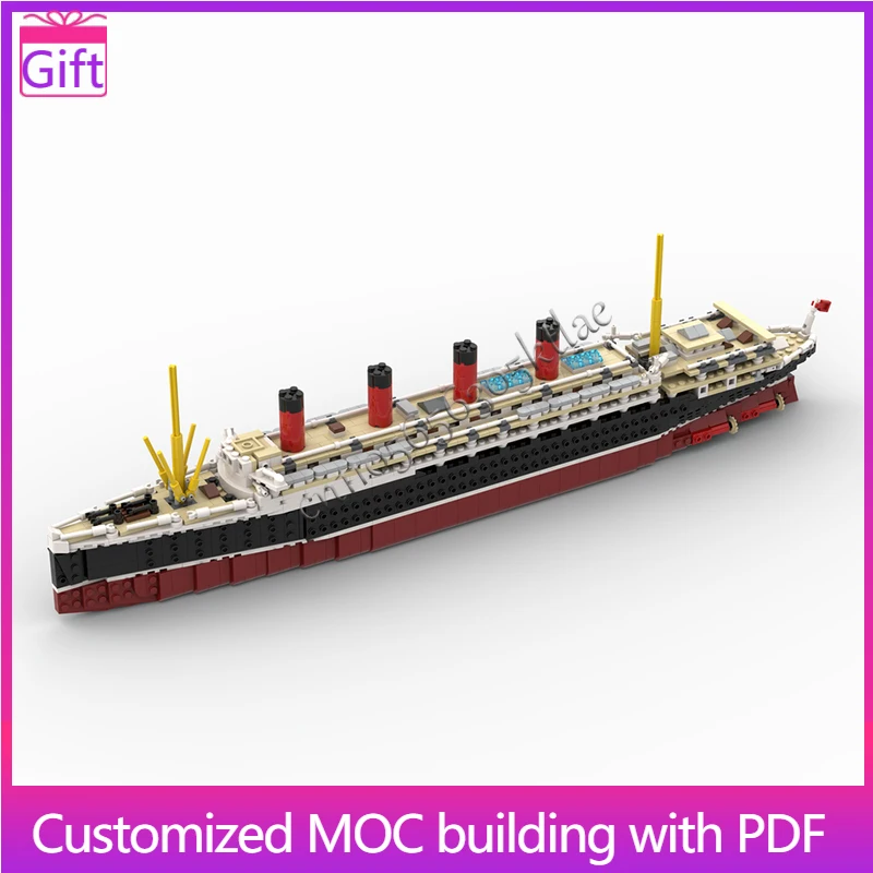 

1863 Parts Medieval Luxury Ocean Liner Modular Model Architecture Building Block Kids Creative Diy Assembly Education Toys Gifts