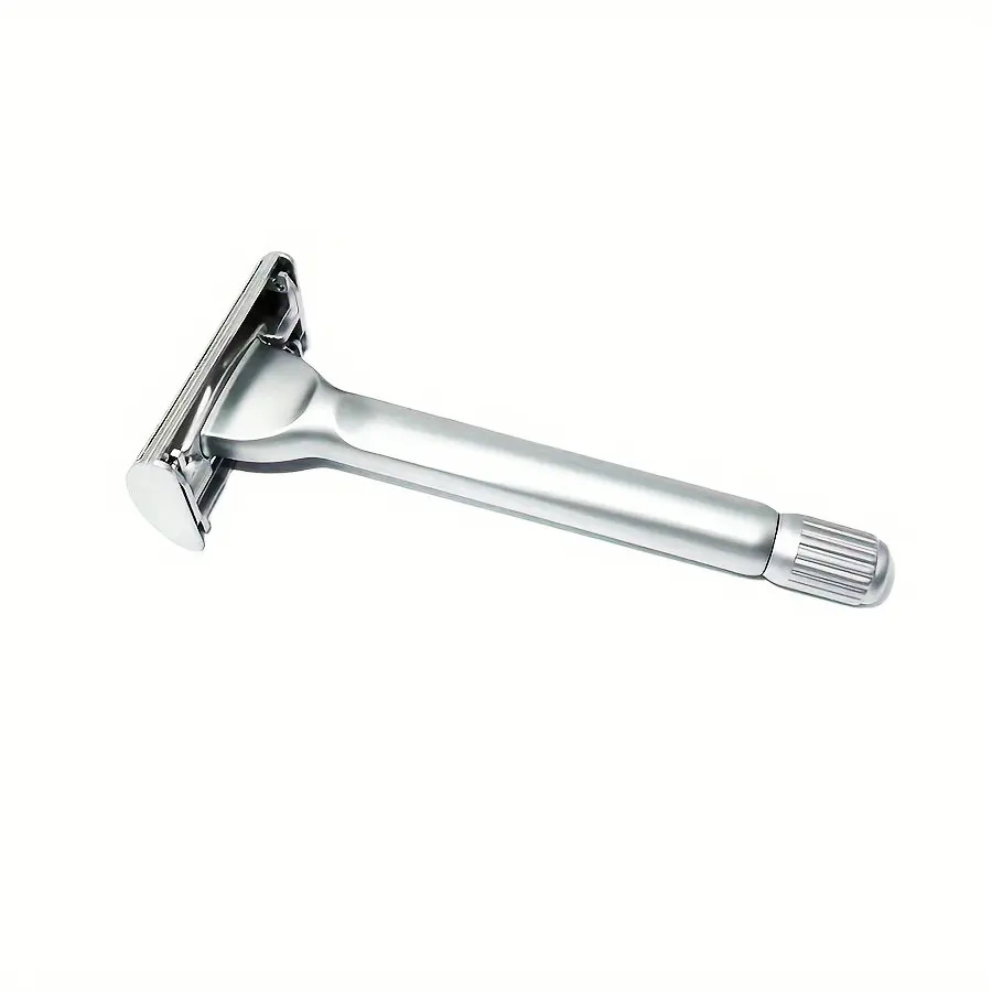 Butterfly Stainless Steel Double Edge Safety Razor Wet Shaving Shaver for Barber Men Women with 10PCS Platinum Blades
