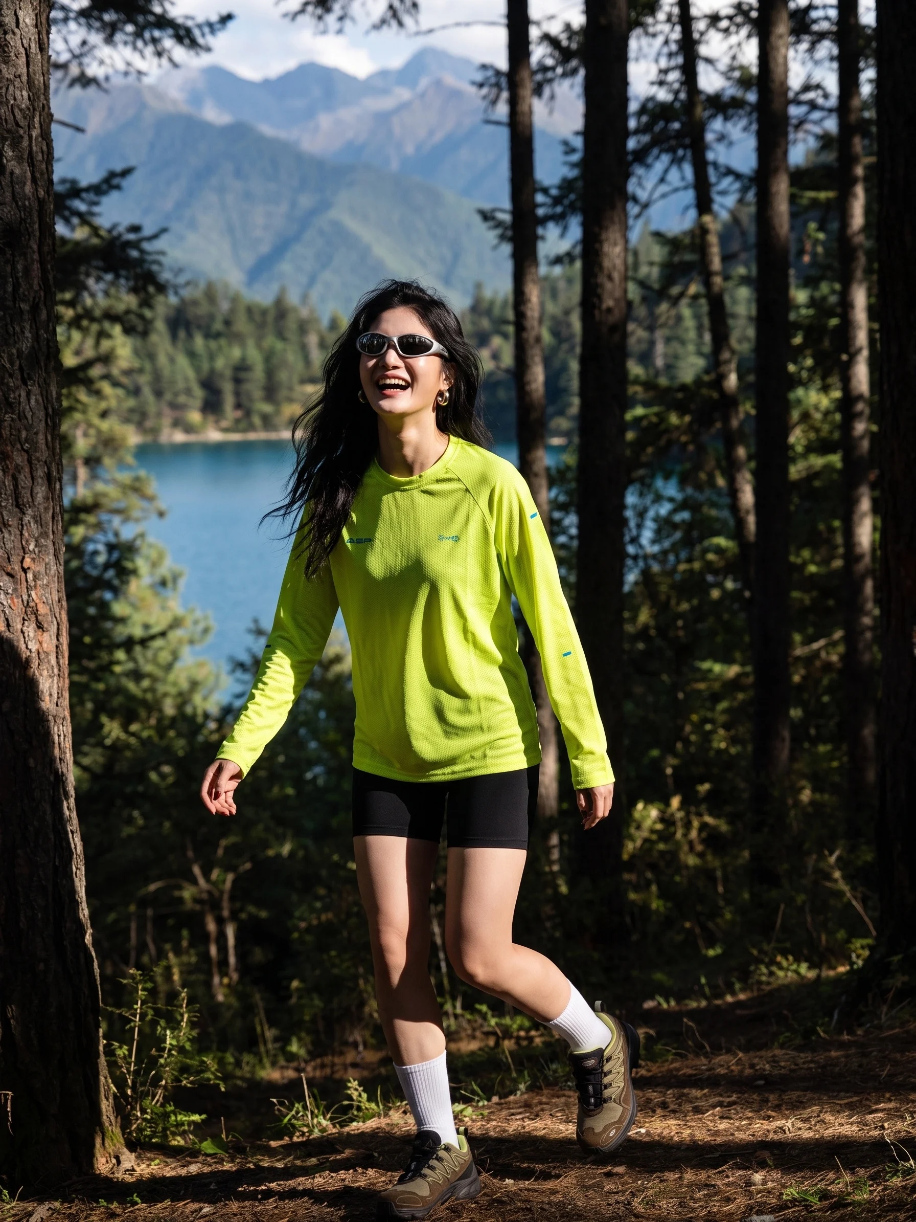 Women's Loose Long Sleeve Quick Dry T-Shirt Breathable UV Protection Fitness Running Cycling Outdoor Sports Top Mesh Hole Design