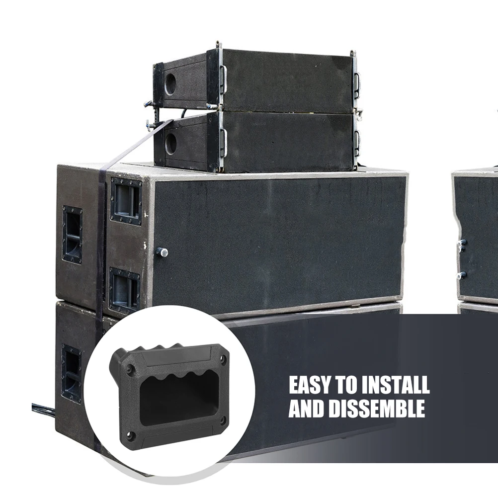 10pcs Plastic Replacement Side Cabinet Handles Durable Sturdy Easy Install No Pre-Drilled Speaker Accessories For Subwoofer