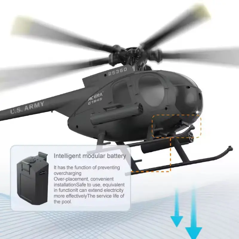 Rc Era C184S Rc Helicopter Simulation Military Aircraft Optical Flow Positioning Altitude Hold Stunt Quadcopter With Brushless