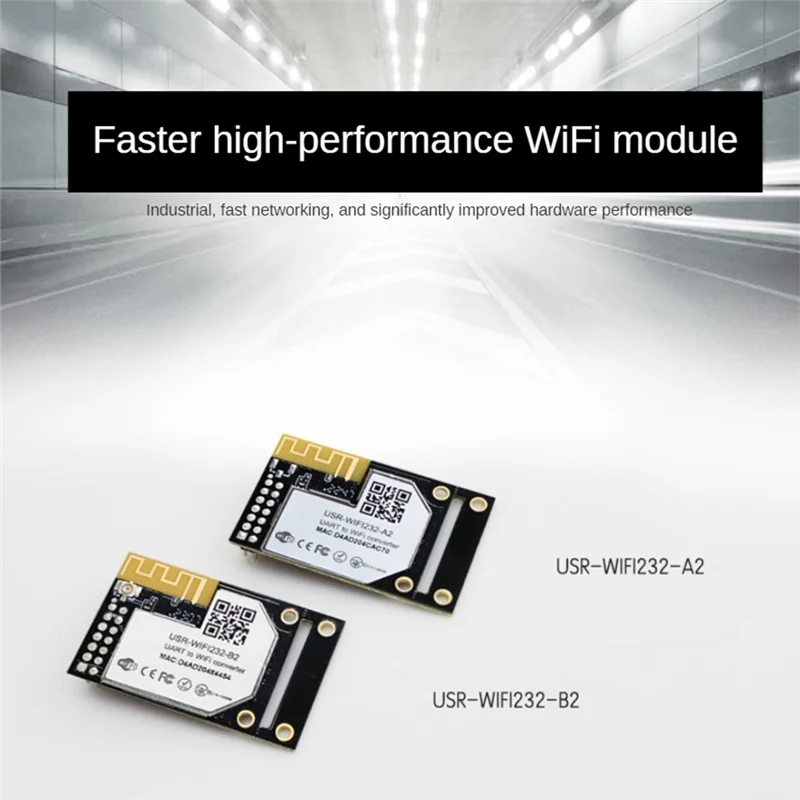 ABAC-USR-WIFI232-A2 Модули UART к Wi-Fi/Ethernet Встроенный TTL последовательный модуль к Wi-Fi Поддержка Modbus RTU к Modbus TCP Прочный