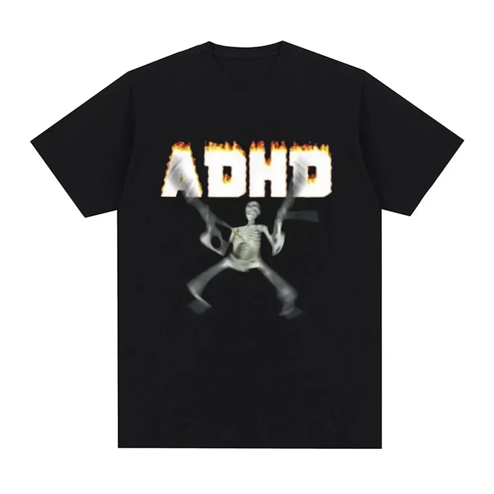 Autismo Scheletro Meme T Shirt Umorismo Divertente Teschio Uomo Donna Moda Hip Hop T-shirt Casual Cotone Manica corta T-shirt oversize
