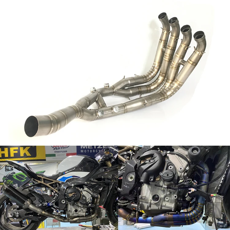 

For BMW S1000RR Exhaust Pipe S1000R Motorcycle Exhaust Header Titanium Motorcycle Exhaust System 2019 + 2021 +