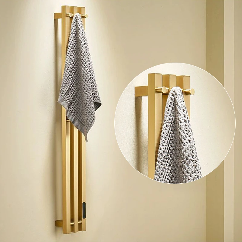 OXG-toallero eléctrico con calefacción, calentador de toallas para baño, temporizador incorporado, barra de toalla calentada, soporte Wifi/sin Wifi, accesorios de baño