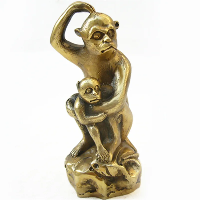 Pure copper ornament, New gift for Year of the , Money and Good Fortune Monkey
