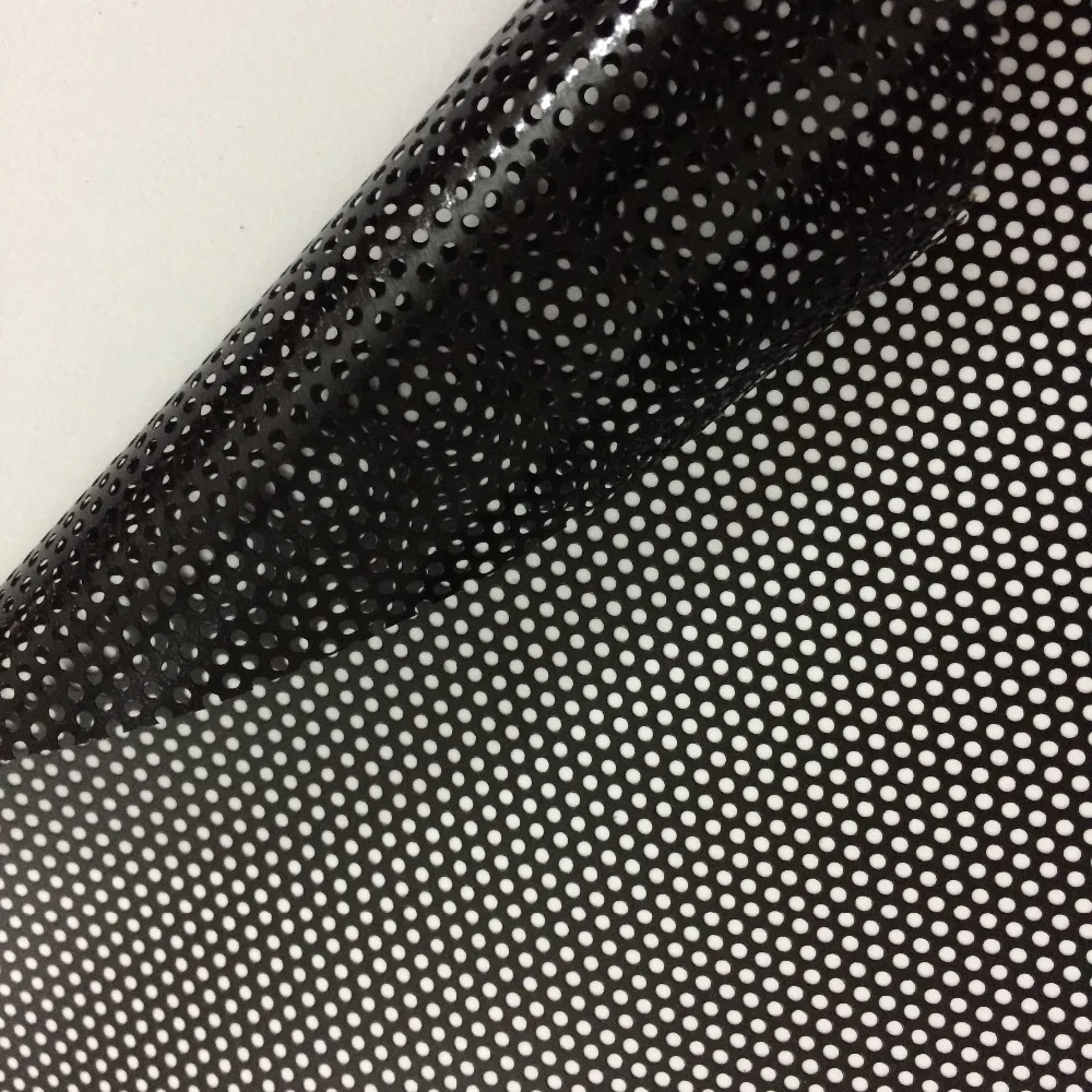 Black One Way Vision Fly Eye Tint Perforated Mesh Film Car tint Window Tint Car wrap film sticker Motorcycle Scooter Decals