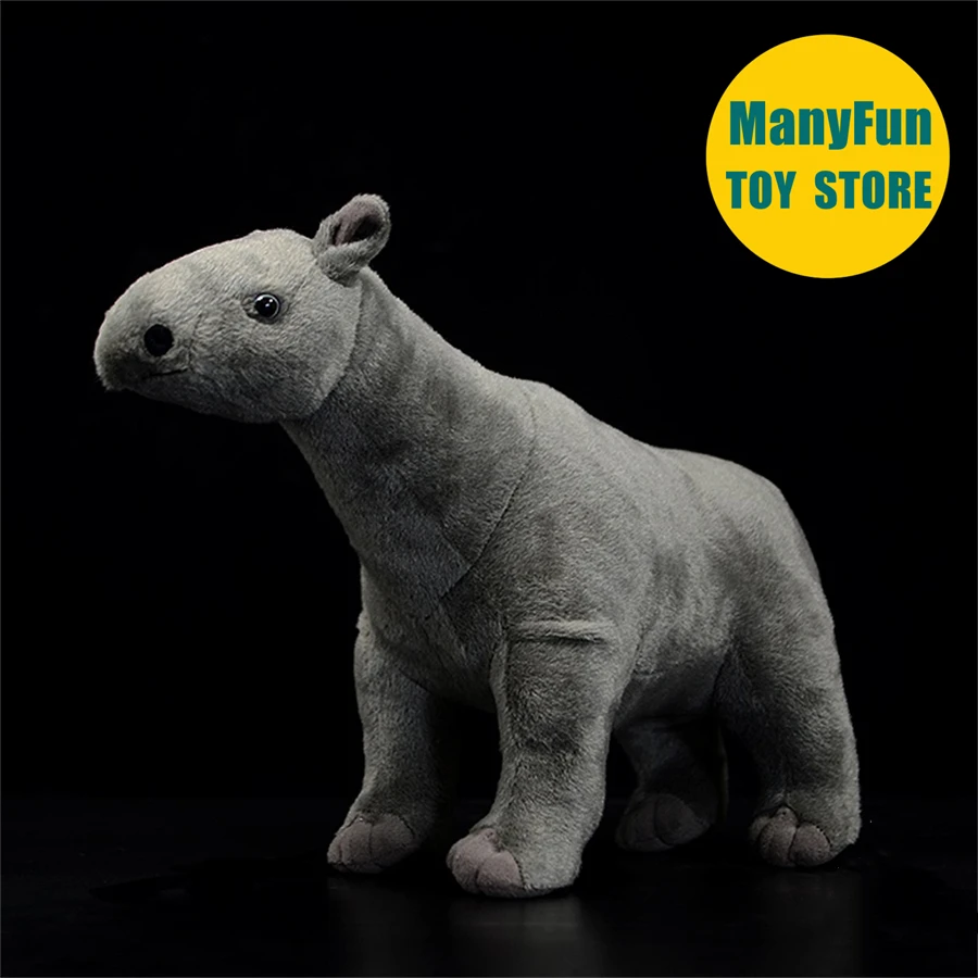 Giant Rhino Plush Toy Realistic Paraceratherium Plushie Lifelike Indricotherium Para Rhinoceros Stuffed Animal Soft Doll Lovers