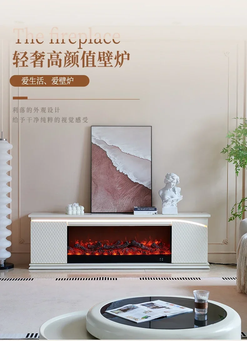 

smt14 French fireplace TV cabinet, household American storage decorative cabinet, simulated fire electronic fireplace core