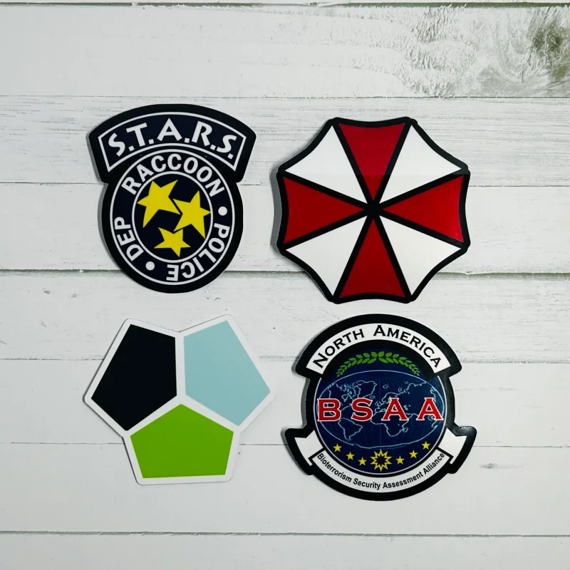 Resident Evil Stickers, Horror Game Series Waterproof Stickers for Laptop Water Bottle Helmet Decor,Ideal Gamer Fan Cosplay Gift