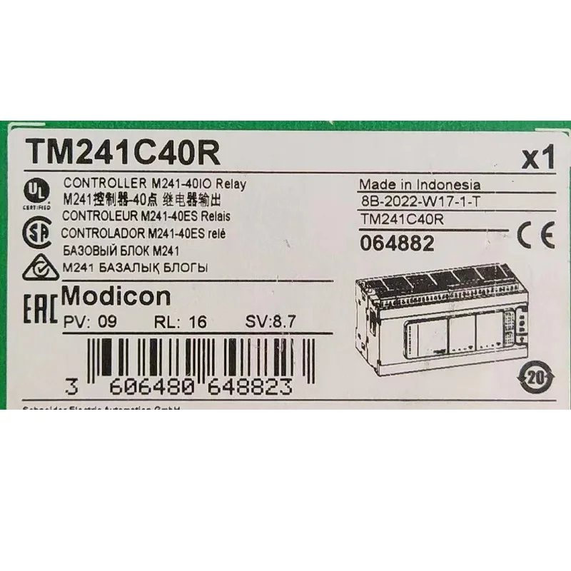 PLC TM241C40R M241 controller 40-point relay input/output Programmable controller Host for Schneider