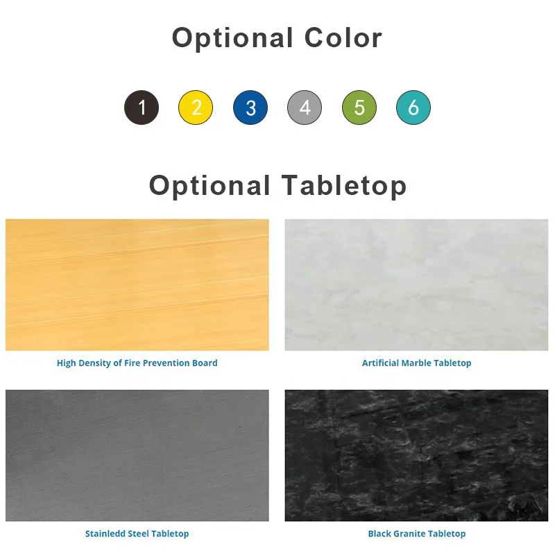 Verstelbare den tal Lab werktafel voor enkele of dubbele technicus