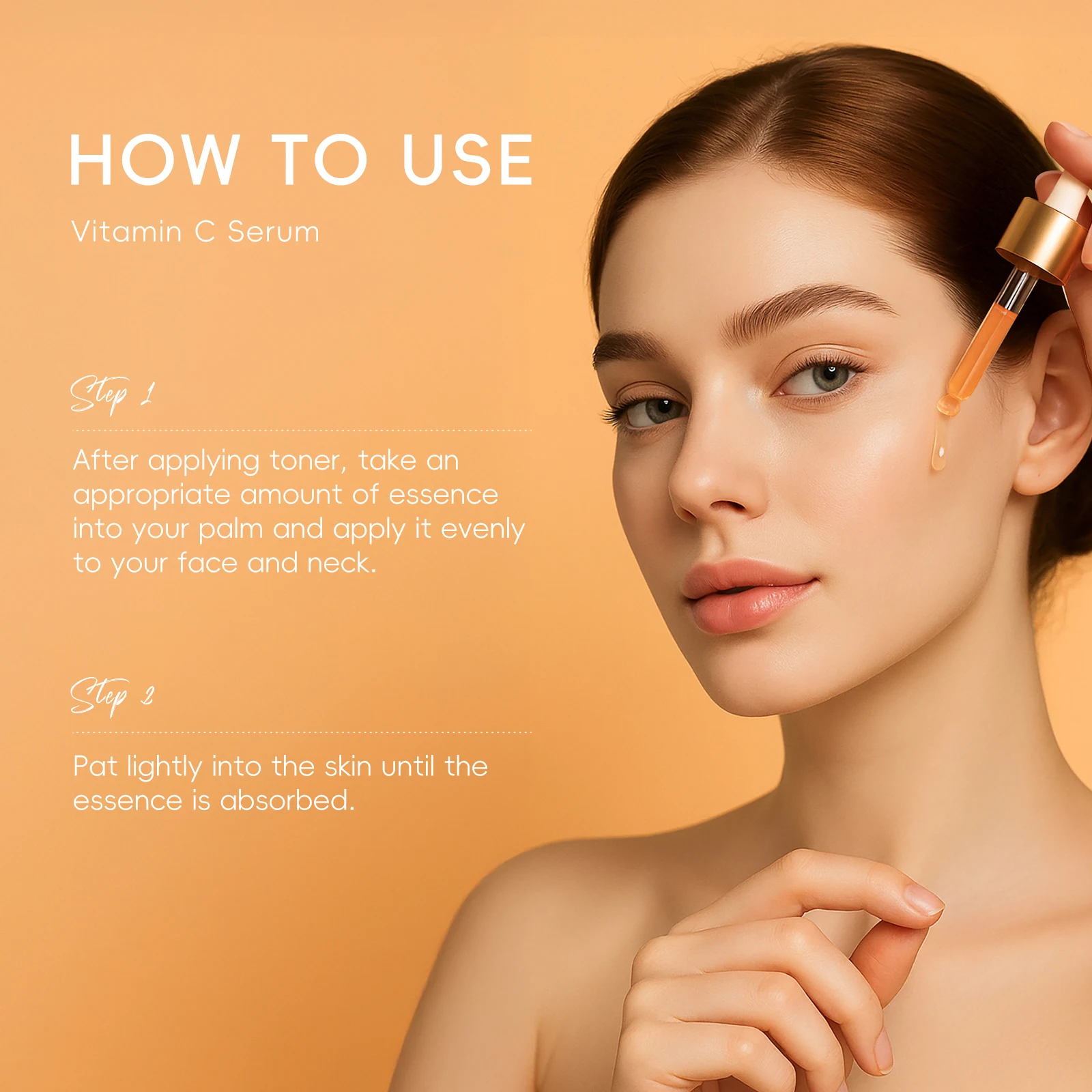 LAIKOU Vitamin C Facial Serum VC Moisturizing Smoothing Face Essence Skin Care Products