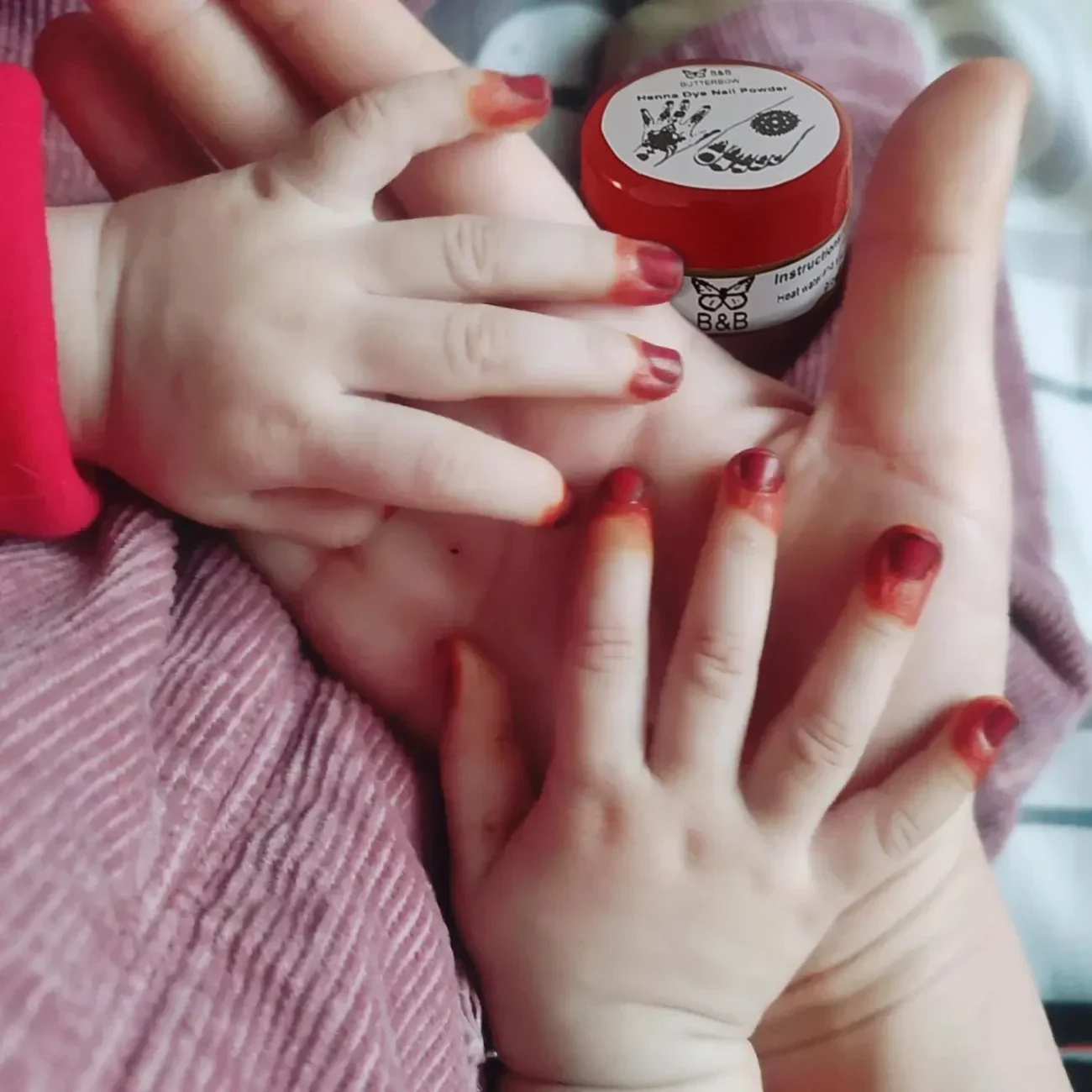 20g Natural Plant Henna Nail Dyeing Powder With Tools Wine Red Black Nail Art Long Lasting Luster Natural Nail Template