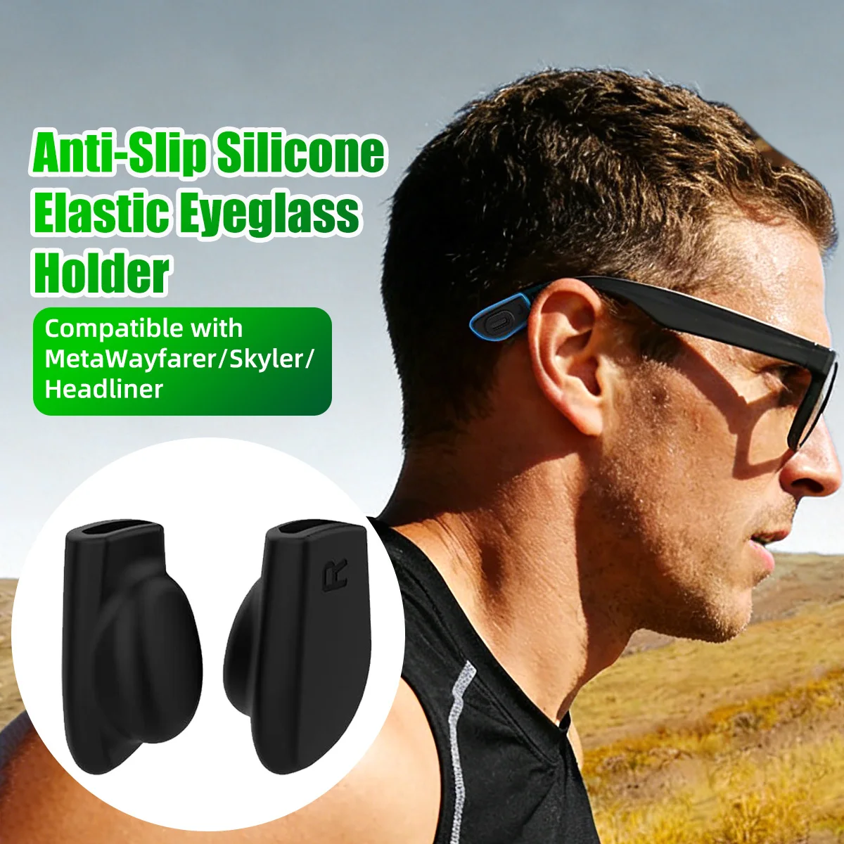 Silicone Eyeglass Ear Grip For Ray-Ban Meta Wayfarer/Skyler/Headliner Gen 2 Smart Glasses Accessories Ear Hooks