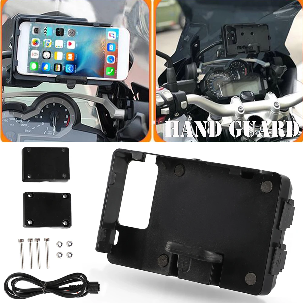 For BMW R1250GS ADV R1200GS F850GS F750GS F700GS F800GS Mobile Phone Holder Wireless Charger USB Navigation F900XR F900R S1000XR