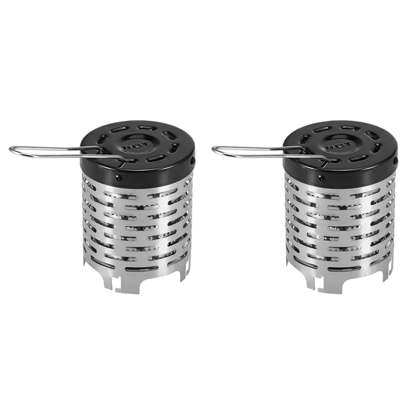 

A64T-Outdoor Camping Heating Cover Stove Mini Stainless Steel Portable Heating Cover Camping Tent Cassette Stove Heater