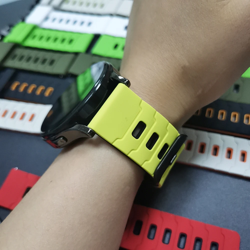 22 مللي متر سيليكون حزام لساعة هواوي GT6 46 مللي متر سوار رياضي كوريا GT 5 4 3 2 برو Garmin Venu 3 2 Vivoactive 4 الأساور الناعمة #3