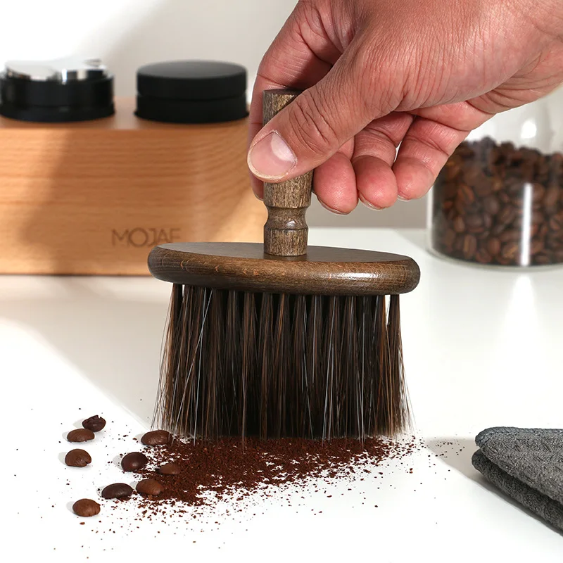 Coffee Brush Wooden Espresso Black Coffee Powder Washing Brush for Coffe Filter Maker Barista Cleaning Grinder Cafe Tools