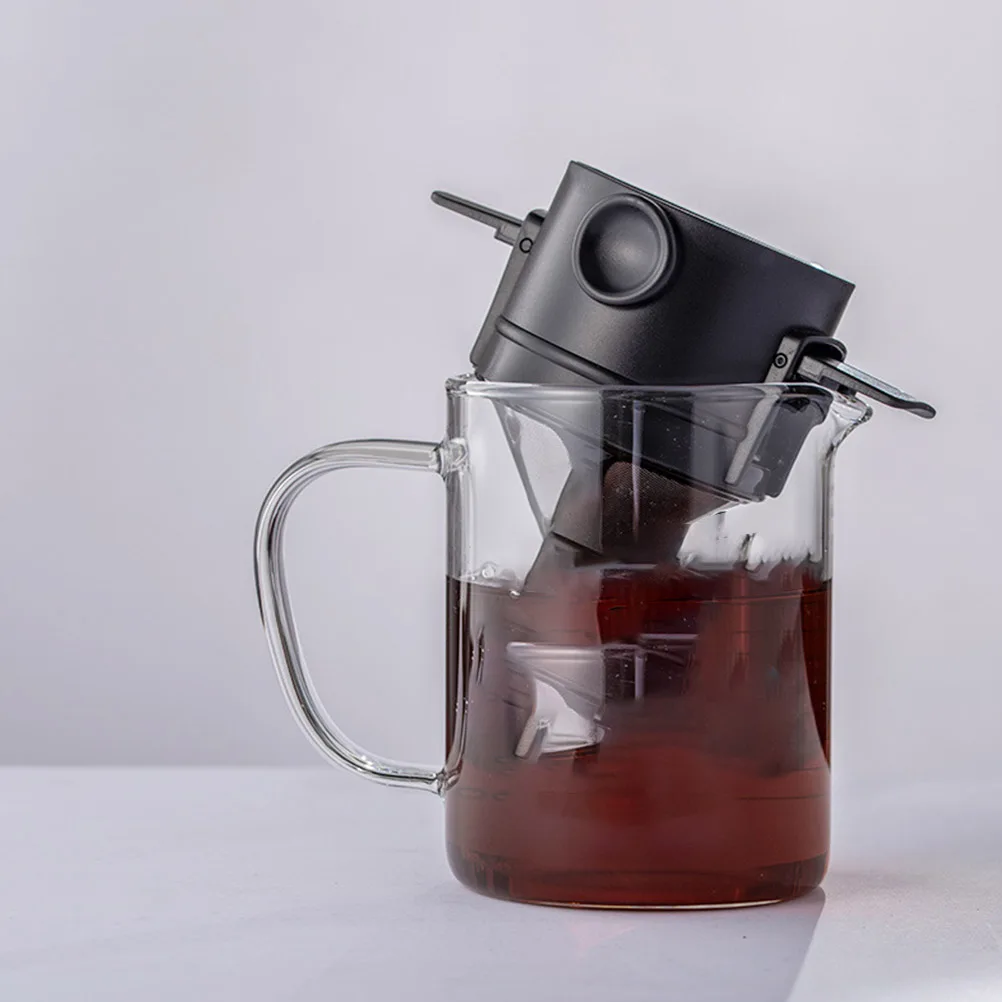 

Stainless Steel Filter Portable Reusable Metal Coffee Dripper For Grounds 76-110Mm Cup Size Manual Coffee Strainer Kitchen Bar