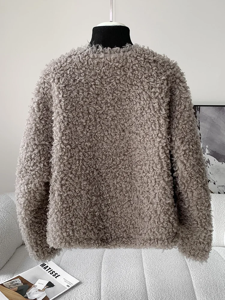 Nuovo cappotto di pelliccia di tosatura delle pecore per donna in autunno e inverno, stile alla moda e profumato, temperamento giovanile e caldo