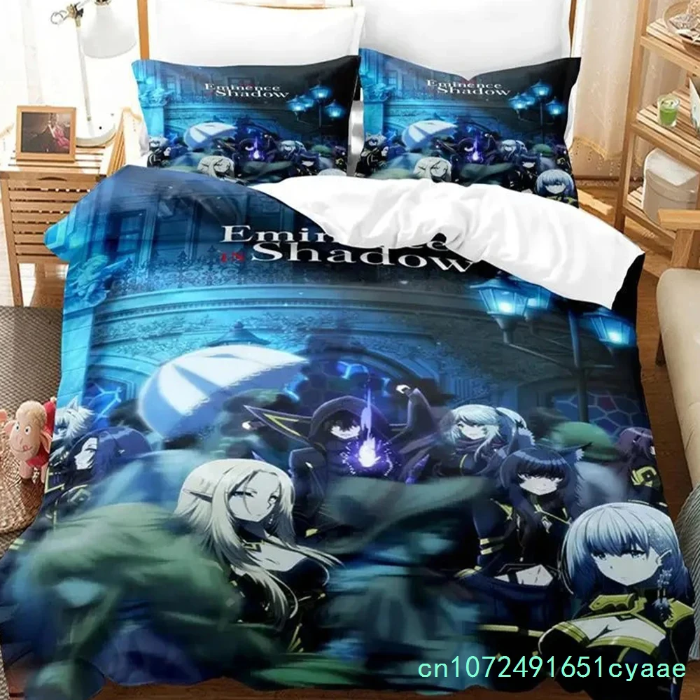 Anime Eminence In Shadow Bedding Set 3D Printed Suitable For Bedroom Duvet Cover Set With Pillowcases Kids Home Textile