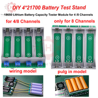18650 Lithium Battery Capacity Tester Module 4*21700 Power Detector Tester Module Type-C Battery Test Stand for 4/8 Channels