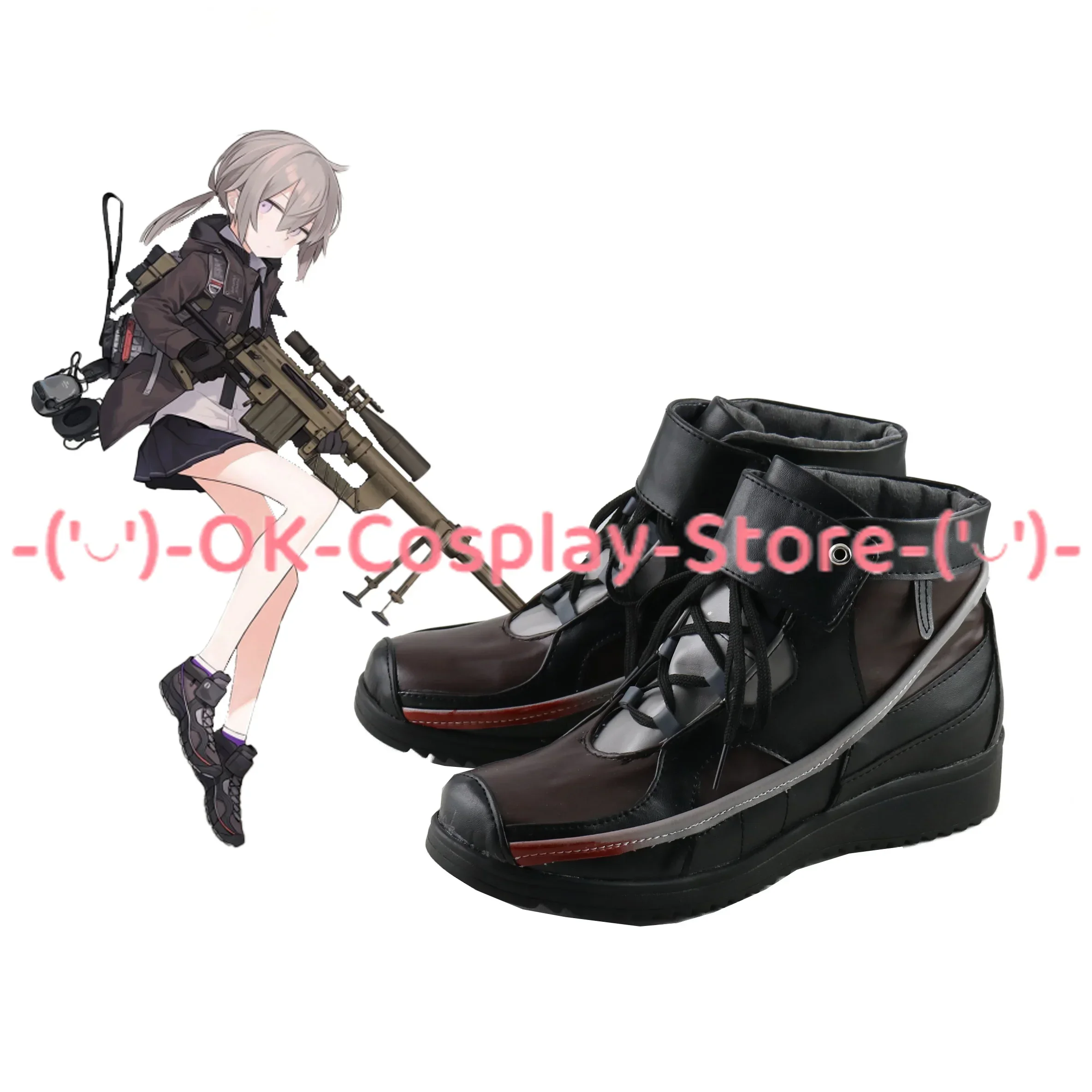 [Personalizzato] Ragazze Frontline M200 Scarpe Cosplay Gioco Anime Gioco di ruolo Puntelli Halloween Carnevale Festa Festa Stivali in pelle PU