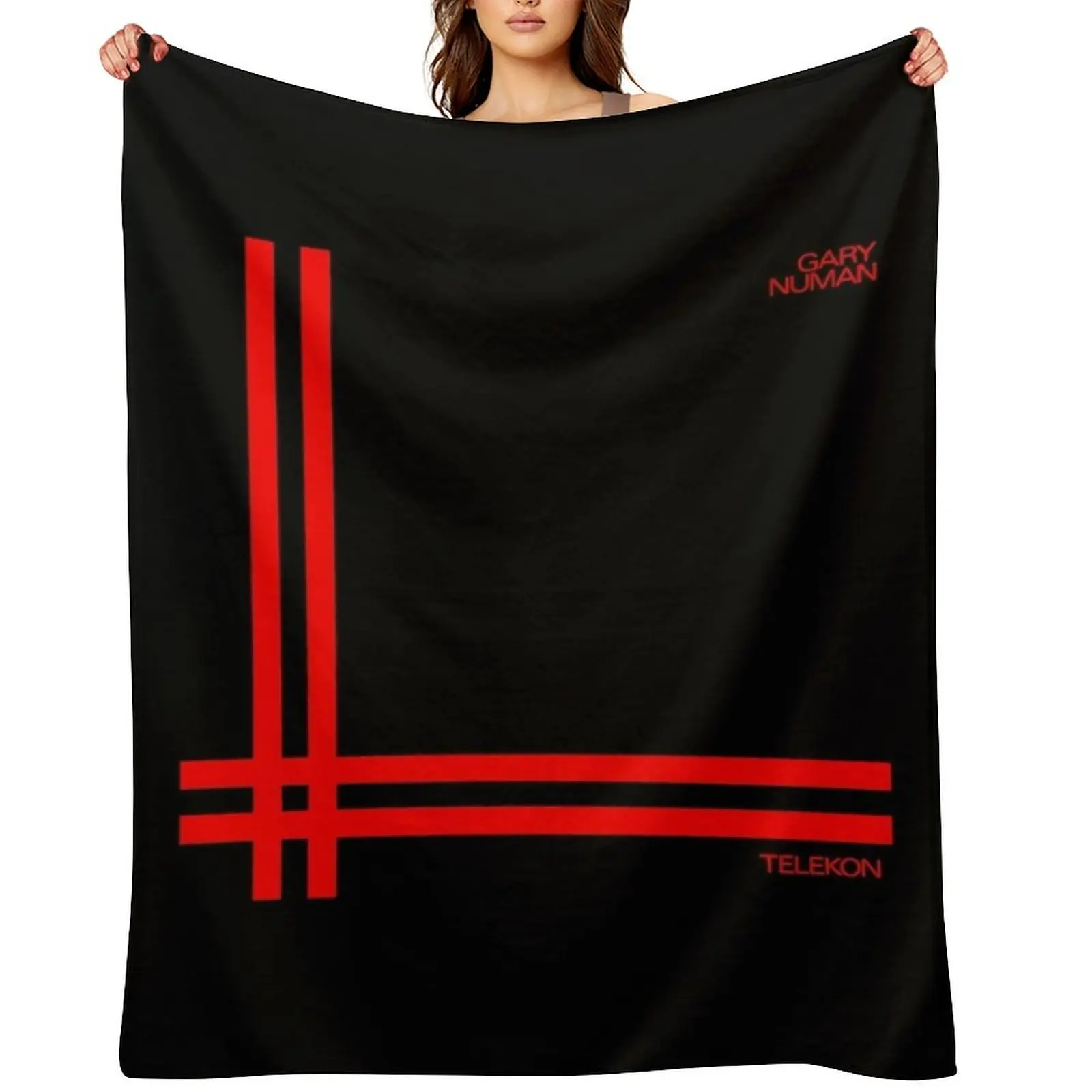 Gary Numan - Telekon (1980) Throw Blanket Hairys blankets and throws Plush Soft Beds wednesday Flannel Blankets