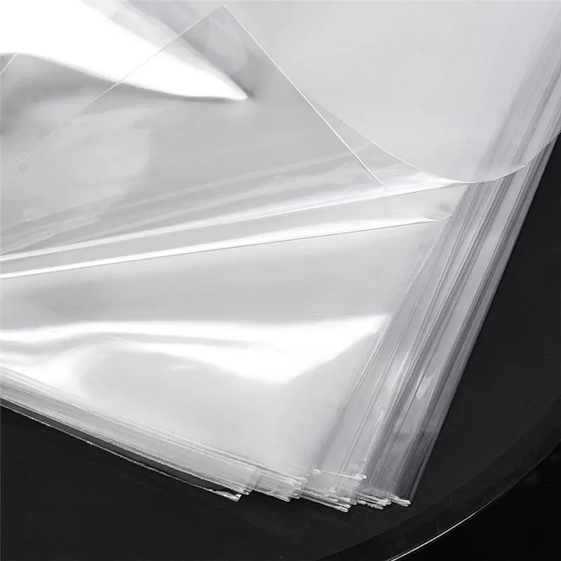 DT89 HOT 50PCS Vinyl Record Protective Sleeve 12 Inch for Turntable Player LP Vinyl Record Self Adhesive Records Bag