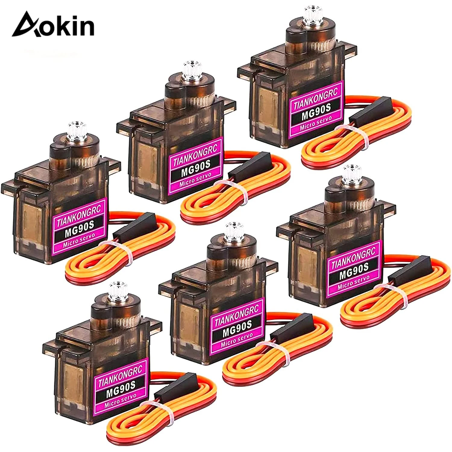 12PCS MG90S Servo Micro 360° 9G Servo Motor Geared Micro Servo Motor 9G Smart Robot Compatible with Raspberry Pi Project Car