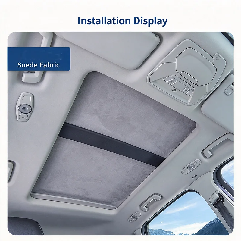 For BYD Qin Plus 2022-2025 Panoramic Roof Sunshade Static Adsorption Heat Insulation UV Protection Car Parts