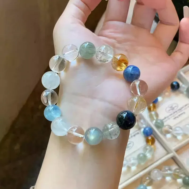 Yang Mi same natural crystal Duobao bracelet Da Mimi comprehensive all-round transfer healthy personalized dopamine bracelet