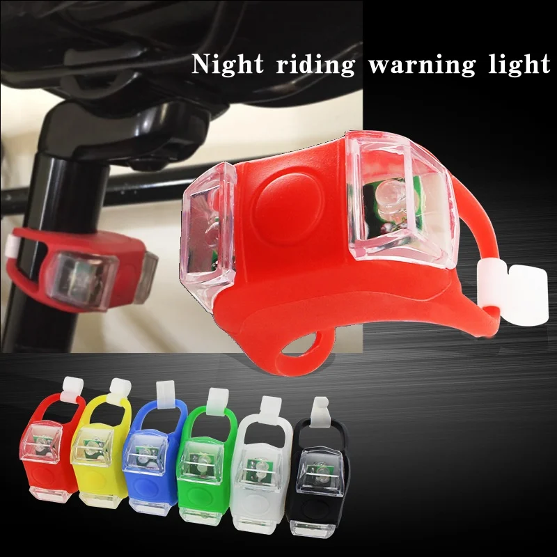 Frog LED Bike Taillight Dual Lens Color Flash Warning Lamp MTB Scooter Balance Bike Night Cycling Safety Accessory Adult Riders