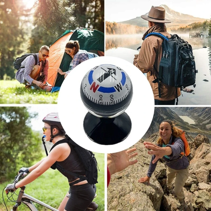 Accuracy Outdoor Compasses with Spherical Durability Ball Compasses for Hiking Backpacking Survival Gear - Image 3