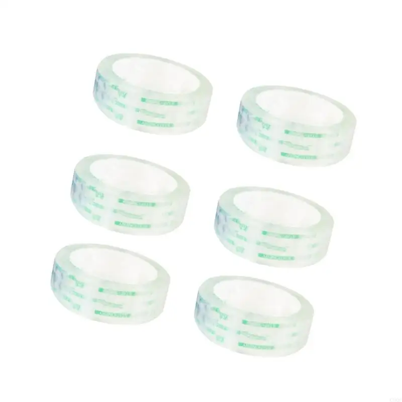 C90C 6/8/10/12pcs Clear Adhesive Tape für Bandspender Verpackungsband klares Verpackungsband für Hausbewegung und Kunsthandwerk