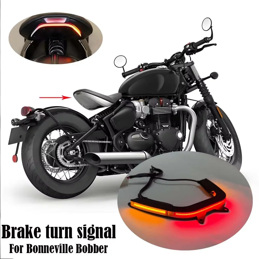Suitable For Triumph BOBBER Tail Light Motorcycle NEW Modifying Tail Light License Plate Mount Integrated Three-in-One Turn Sig