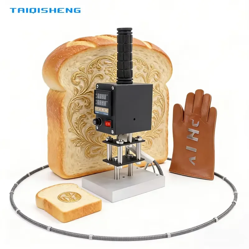 Handheld Manual Heat Press Bronzing Machine with Custom Copper Mold for Leather PU Card Logo Embossing Stamping Foil