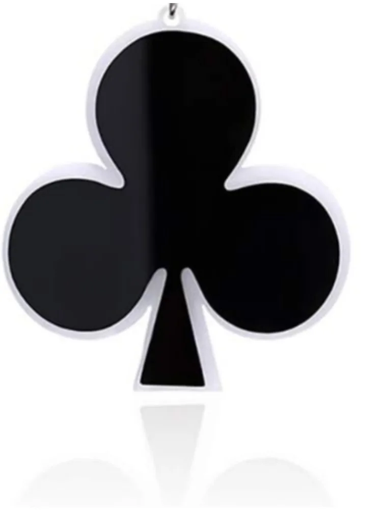 PESENAR Poker wzór spadek kolczyki Fashion Party prezent urok czerwone serce pik śliwkowy Poker Clown kolczyki biżuteria