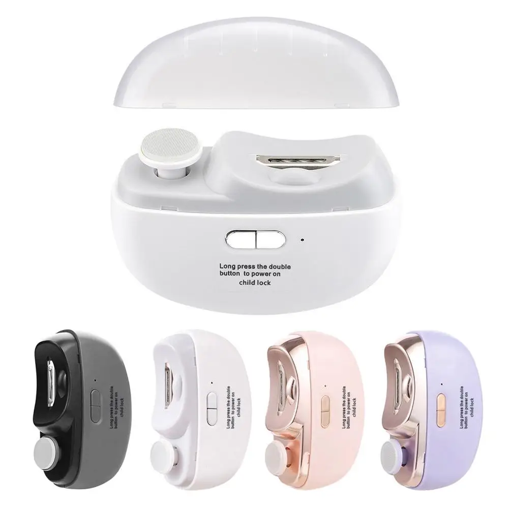 Aparador de unhas elétrico automático para manicure, para adultos, bebês, dedo do pé, tesoura, pedicure, cortador de unhas, apontador, homem k2g7