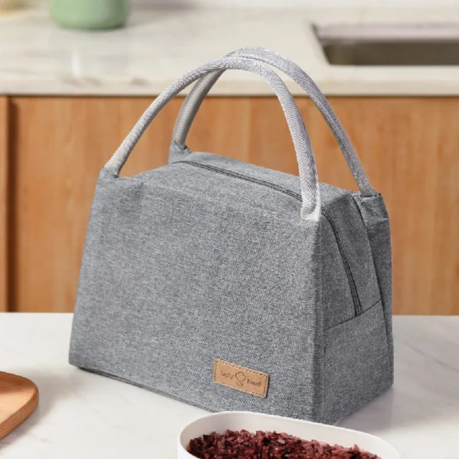 Tragbare Wärmedämmtasche Handtragen Verdickte Bento-Tasche Kationische Studenten-Lunchbox-Tasche Große Kapazität Lunchtasche