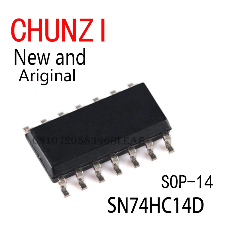 10Pcs New and Original 74HC14 74HC14D SOP-14 SN74HC14D