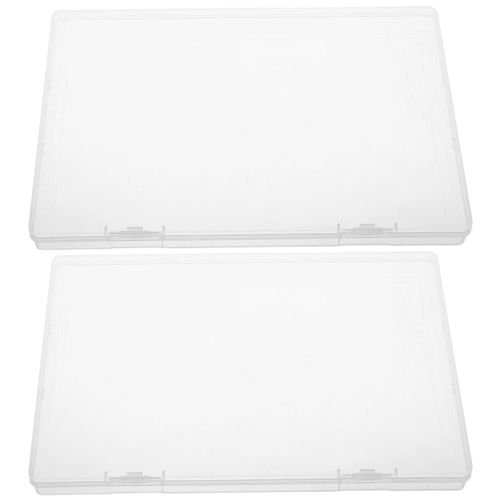 2 قطعة صندوق تخزين شهادة الميلاد منظم مستندات بلاستيكي شفاف للأوراق المهمة بحجم A5 حافظة ملفات محمولة