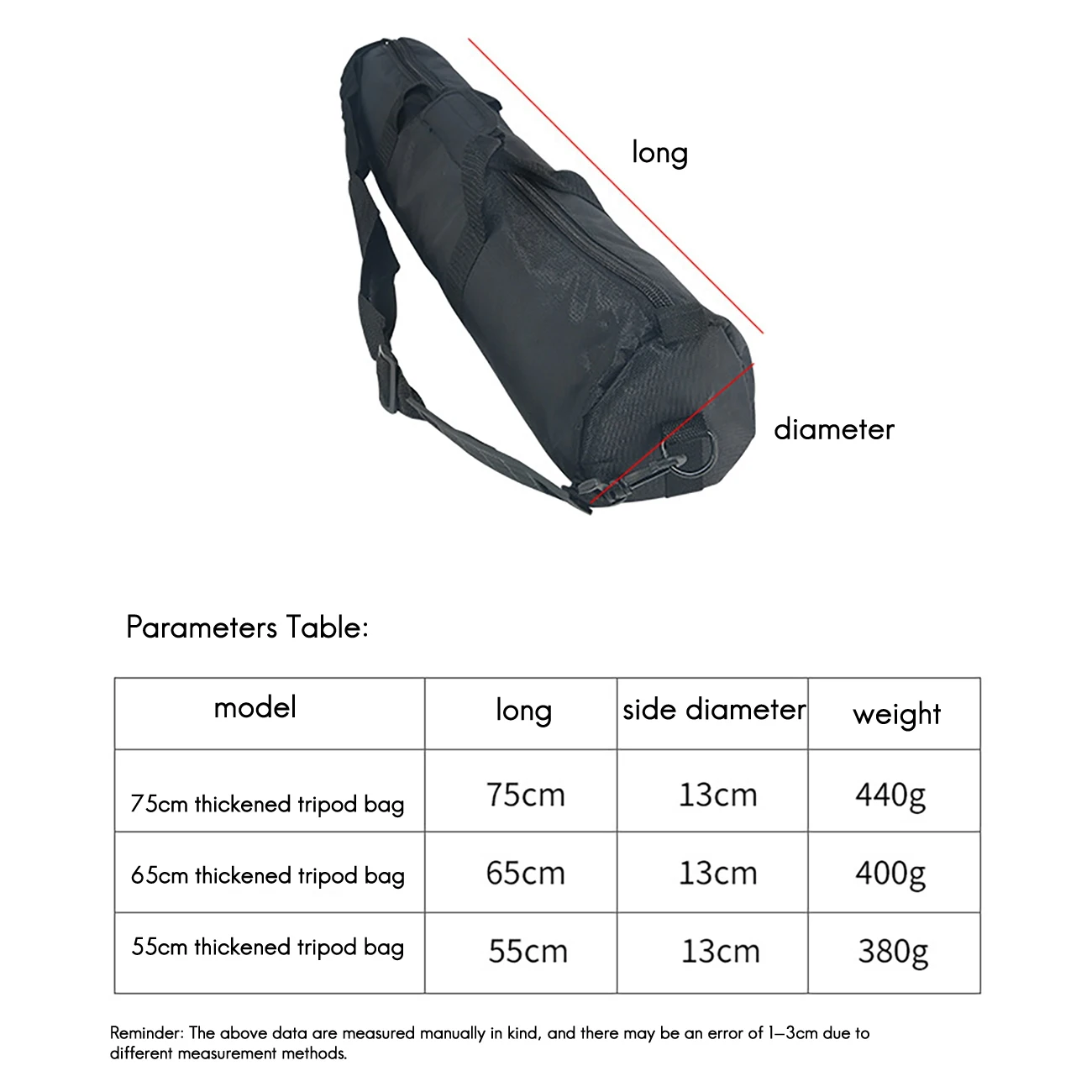 Super Sale Tripod Bag Camera BagTravel Portable Shoulder Light Stand Photo Stand Storage Bag 65cm